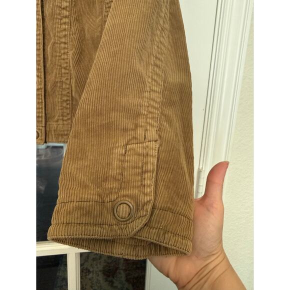 CAbi Casey Corduroy Jacket Brown khaki size Large - Picture 3 of 10